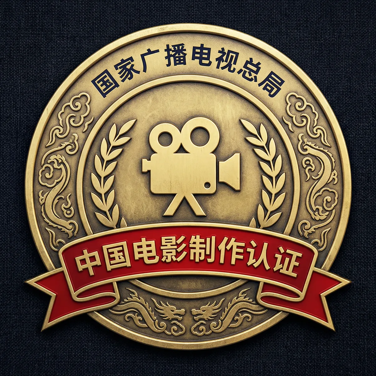 国产影视制作许可证徽章-国家广播电视总局颁发
